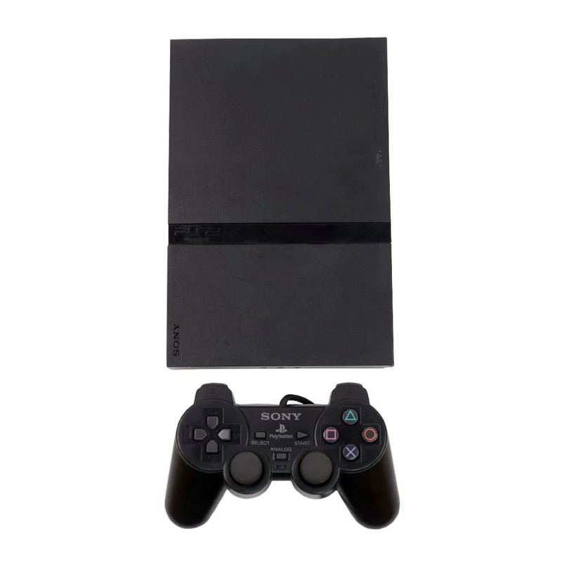 (Pre-Owned) Sony PlayStation 2 Slim Console - Black - ريترو
